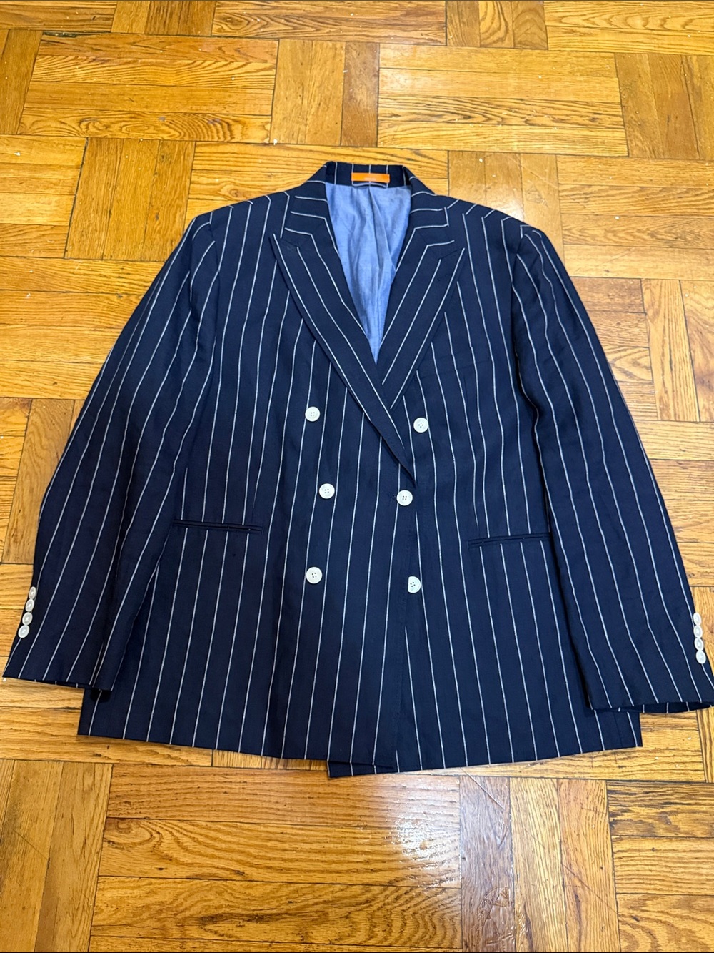 Men's Navy Pin-strip Blazer